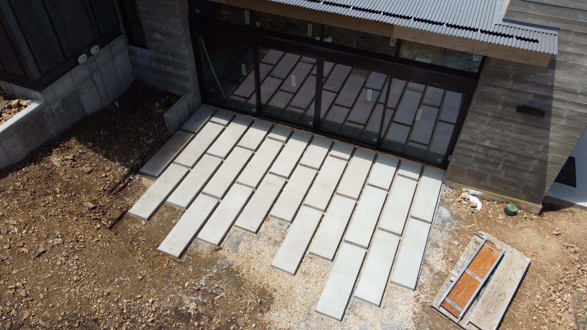 Patio paver installation with gapped joints